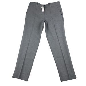 Talbots Hampshire Ankle Pants 6P Petite Gray Dress Trousers Straight Leg Career